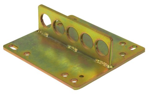 Engine Lift Plate - 3/16 in Thick - Steel - Cadmium - Spread / Square Bore Carburetor Flange - Each
