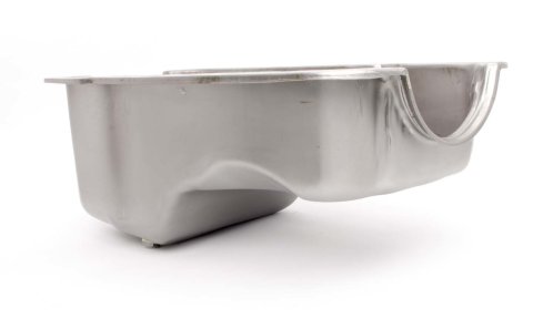 Engine Oil Pan - Front Sump - Stock Depth - Steel - Natural - Small Block Ford - Each
