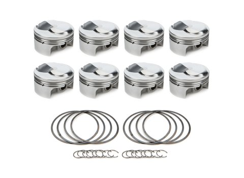 Piston - AutoTec - Forged - Dome - 4.310 in Bore - 1.5 x 1.5 x 3.0 mm Ring Grooves - Plus 21.20 cc - Big Block Chevy - Set of 8 thumbnail 2