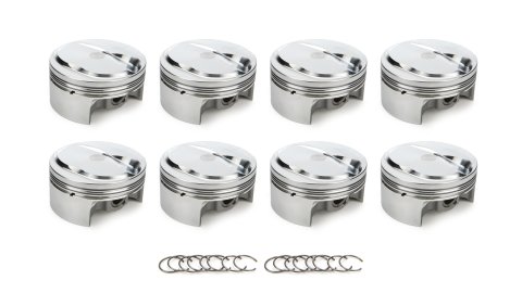Piston - AutoTec - Forged - Dome - 4.500 in Bore - 1.5 x 1.5 x 3.0 mm Ring Grooves - Plus 12.60 cc - Big Block Chevy - Set of 8 thumbnail 1