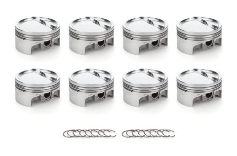 Piston - AutoTec - Forged - Dished - 4.030 in Bore - 1.5 x 1.5 x 3.0 mm Ring Grooves - Minus 29.10 cc - Small Block Ford - Set of 8 thumbnail 1