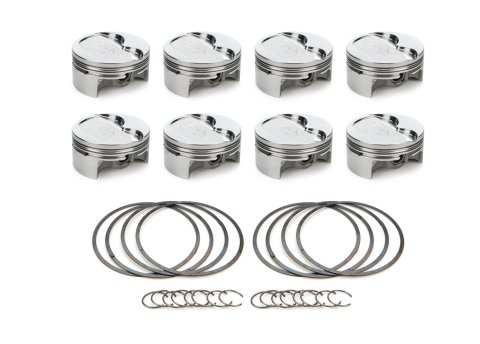 Piston - AutoTec - Forged - Dished - 4.010 in Bore - 1.5 x 1.5 x 3.0 mm Ring Grooves - Minus 10.00 cc - GM LS-Series - Set of 8 thumbnail 2