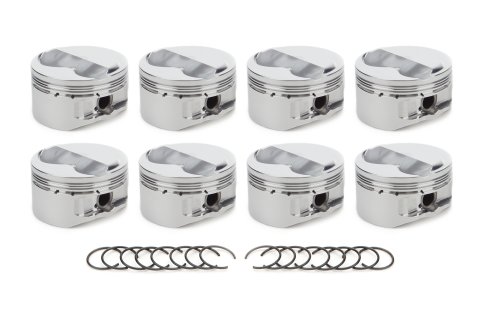 Piston - AutoTec - Dome - Forged - 4.030 in Bore - 1.5 x 1.5 x 3.0 mm Ring Grooves - Plus 3.00 cc - Small Block Ford - Set of 8 thumbnail 1
