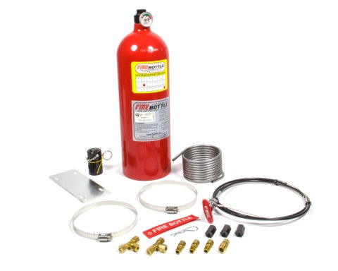 Fire Suppression System - Fire Bottle - RC - Manual - novec 1230 - SFI Rated - 10.0 lb Bottle - Fittings / Hose / Mount / Pull Cable - Kit thumbnail 1