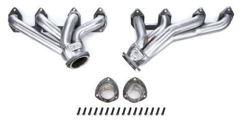 Headers - Short Tube - 1.75 in Primary - 3 in Collector - Hardware Included - Steel - Natural - Ford FE-Series - Ford Passenger Car 1965-71 - Pair thumbnail 1