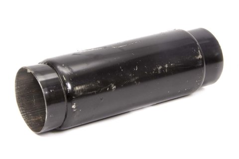 Muffler - 3.5 in Center Inlet - 3.5 in Center Outlet - 9 x 4 in Round Body - 12 in Long - Steel - Black Paint - Each thumbnail 1
