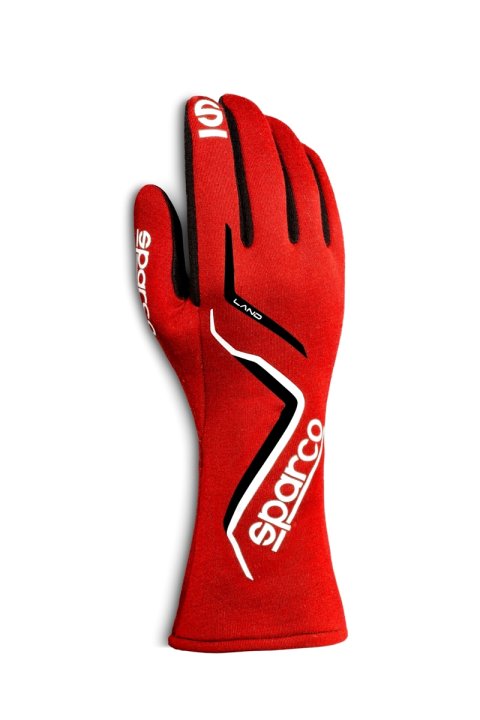 Driving Gloves - Land - SFI 3.3/5 - FIA Approved - Single Layer - Aramid - Red - Small - Pair