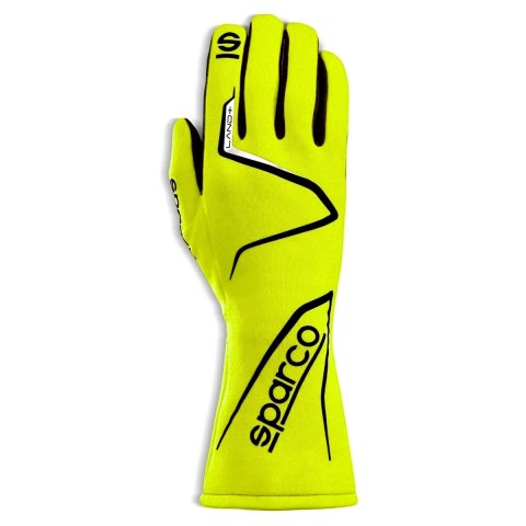 Driving Gloves - Land - SFI 3.3/5 - FIA Approved - Single Layer - Fire Retardant Fabric - Yellow - Medium - Pair