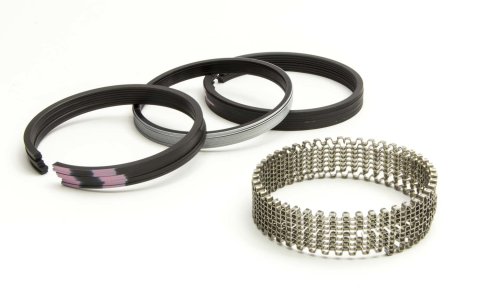 Piston Rings - Hellfire - 4.310 in Bore - File Fit - 1/16 x 1/16 x 3/16 in Thick - Standard Tension - Ductile Iron - Natural - 8-Cylinder - Kit