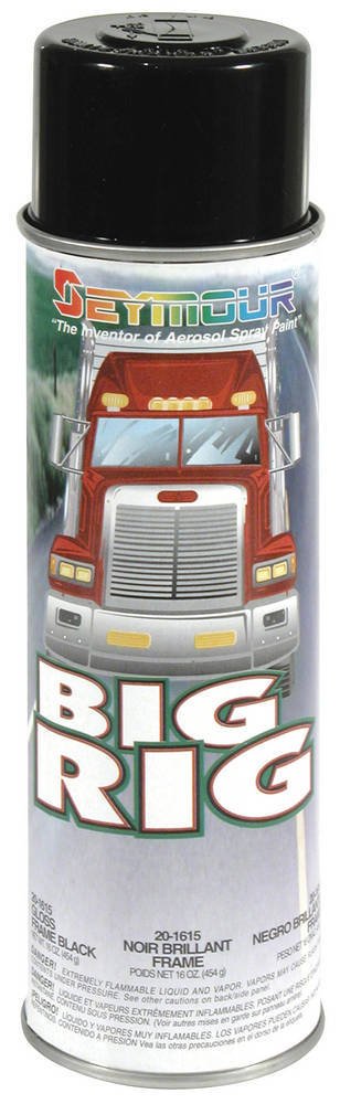 Paint - Big Rig - Alkyd Enamel - Gloss Black - 16 oz Aerosol - Each
