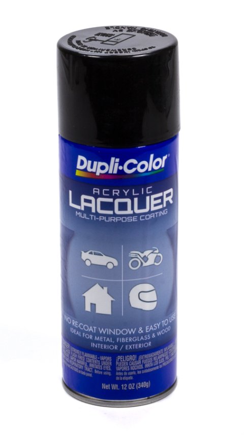 Paint - Dupli-Color - Acrylic Lacquer - Gloss Black - 12 oz Aerosol - Each