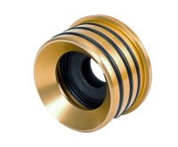 Axle Housing Seal - Inner - O-Ring - 2.5 in OD - 2.48 in ID - 0.25 in Thick - Rubber / Aluminum - Gold - Universal - Each thumbnail 1