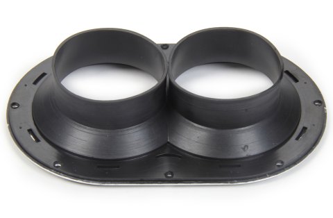 Sprint Car Air Box Seal - Extended Lip - 2.625 in To 2.9 in Stacks - Aluminum / Rubber - Each thumbnail 2