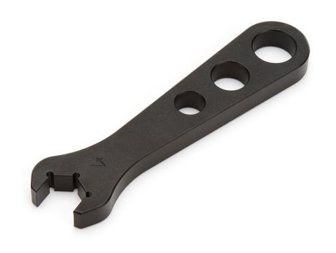 AN Wrench - Single End - 4 AN - Aluminum - Black Anodized - Each