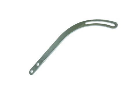 Alternator Bracket - Driver / Passenger Side - Upper - Head Mount - 1 in Wide x 14 in Long - 4 in Long Adjustment Slot - Steel - Chrome - Universal - Each