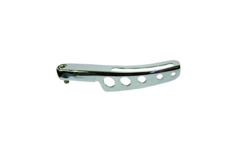 Alternator Bracket - Passenger Side - Upper - Water Pump Mount - Steel - Chrome - Long Water Pump - Big Block Chevy / Small Block Chevy - Each