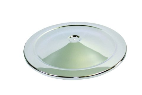 Air Cleaner Lid - Muscle Car Style - 14 in Round - Steel - Chrome - Each