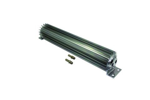 Fluid Cooler - Dual Pass - 17.375 x 2.25 x 3.25 in - Heat Sink - 3/8 in NPT Female Inlet / Outlet - Aluminum - Clear Anodized - Each