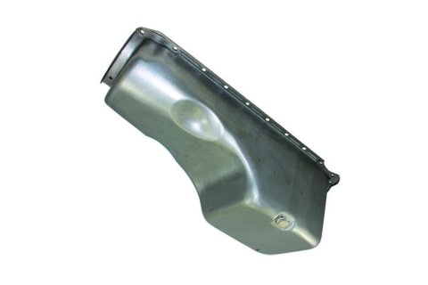 Engine Oil Pan - Rear Sump - 4 qt - Stock Depth - Steel - Natural - 2-Piece Seal - Big Block Chevy - Each