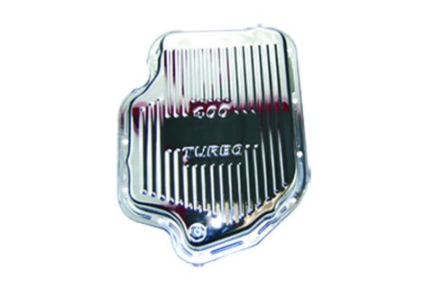 Transmission Pan - Stock Sump - Ribbed - Steel - Chrome - TH400 - Each thumbnail 1