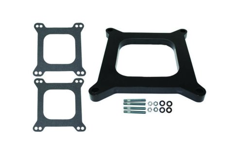 Carburetor Spacer - 0.5 in Thick - Open - Carter AFB to Square Bore - Gaskets / Hardware Included - Phenolic - Natural - Each