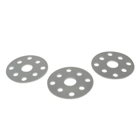 Water Pump Pulley Shim - 0.063 in Thick - Aluminum - Natural - Ford / GM Water Pumps - Set of 3 thumbnail 1