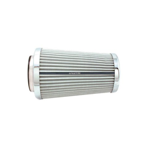 Air Filter Element - Clamp-On - Conical - 6 in Base - 4.75 in Top Diameter - 8.75 in Tall - 3 to 4 in Flange - Reusable Cotton - White - Universal - Each