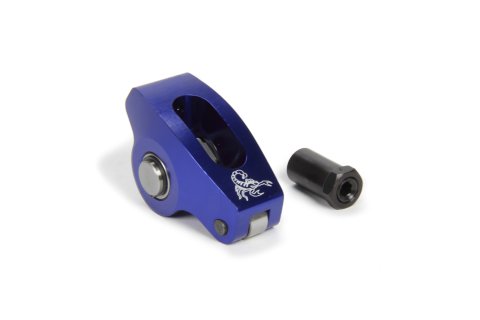 Rocker Arm - Race Series - 3/8 in Stud Mount - 1.60 Ratio - Full Roller - Aluminum - Blue Anodized - Small Block Ford - Each