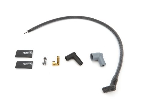 Spark Plug Wire Set - High Performance - Spiral Core - 10 mm - Black - 135 Degree Plug Boots - HEI Style - Over Valve Covers - Small Block Ford - Kit thumbnail 2
