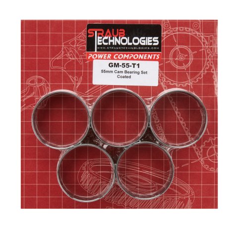 Camshaft Bearing - 55 mm OD - Standard Journal - GM LS-Series - Kit