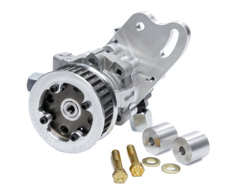 Tandem Pump Kit - Belt Driven - HTD Pulley - 33 Tooth - Bell Housing Mount - Bracket / Hardware - Aluminum - Clear / Red Anodized - Gas / Alcohol - Kit thumbnail 1