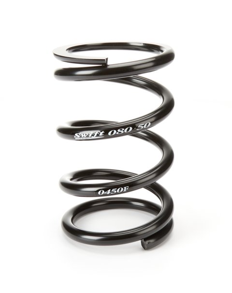 Coil Spring - Conventional - 5 in OD - 8 in Length - 450 lb/in Spring Rate - Front - Steel - Black Powder Coat - Each thumbnail 2