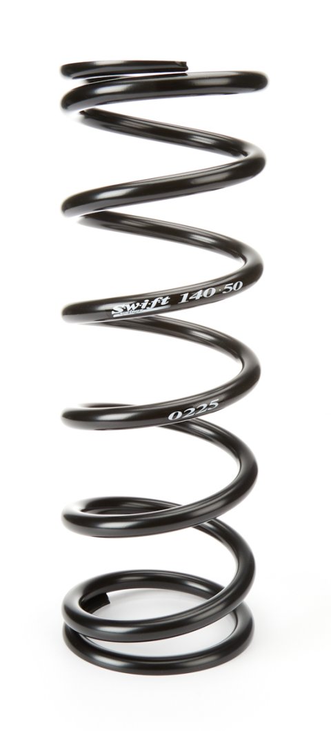 Coil Spring - Conventional - 5 in OD - 14 in Length - 225 lb/in Spring Rate - Rear - Steel - Black Powder Coat - Each thumbnail 2