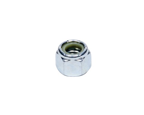 Nut - Locking - 3/8-16 in Thread - Hex Head - Nylon Insert - Steel - Zinc Oxide - Ti22 Birdcage - Each