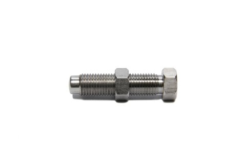 Torsion Stop Weight Adjuster Bolt - 7/16-20 in Thread - 2.000 in Long - Hex Head - Hex Nut - Stainless - Natural - Torsion Stops - Sprint Car - Each