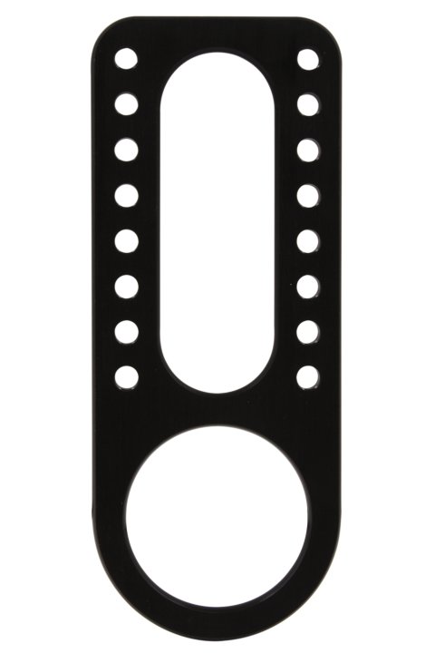 Steering Box Mount - Top Mount - Aluminum - Black Anodized - Sprint Car - Each