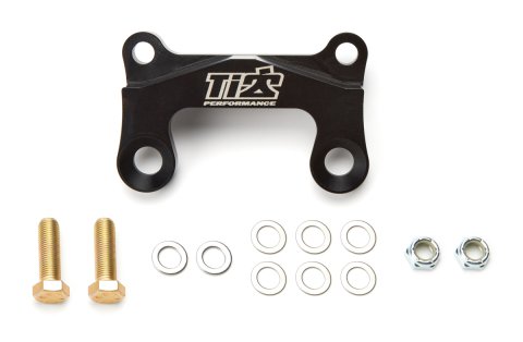 Brake Caliper Bracket - Heavy-Duty - Front - Bolt-On - 11 in Rotor - Aluminum - Black Anodized - 3-1/4 in Lug Mount Calipers - Each