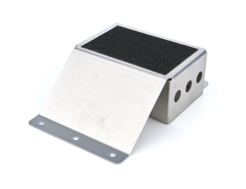 Heel Riser - 2 in Tall - 4.5 in Wide - Non-Skid Pad - Aluminum - Natural - Each