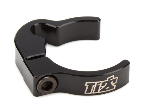 Line Clamp - 2-Piece - 1.25 in ID - Aluminum - Black Anodized - Each