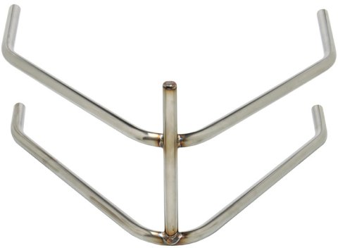 Bumper - Post - Rear - 1 in Tube - Stainless - Natural - Sprint Car - Each