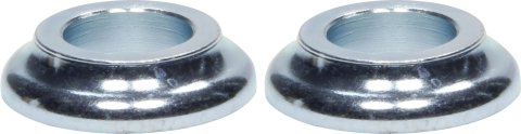 Tapered Spacer - 1/2 in ID - 1/4 in Thick - Steel - Zinc Oxide - Universal - Pair