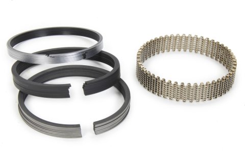 Piston Rings - Classic Race - 4.211 in Bore - File Fit - 1/16 x 1/16 x 3/16 in Thick - Standard Tension - Ductile Iron - Plasma Moly - 8-Cylinder - Kit