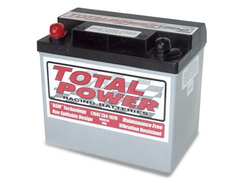 Battery - Racing - AGM - 12V - 600 Cranking amps - Threaded Terminals - 7.75 in L x 6.875 in H x 5.25 in W - Each thumbnail 1