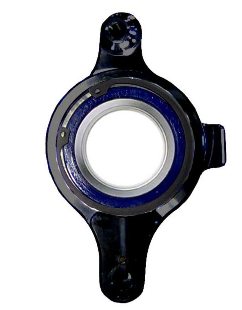 Birdcage - Driver Side - 6 in Bolt Hole Center to Center - Bearing / Bolts / Snap Ring - Aluminum - Black Anodized - Micro / Mini - Kit