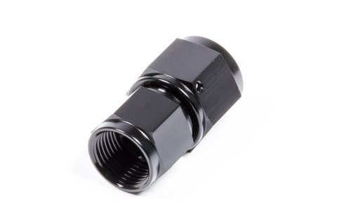 Fitting - Adapter - Straight - 8 AN Female to 10 AN Female Swivel - Aluminum - Black Anodized - Each