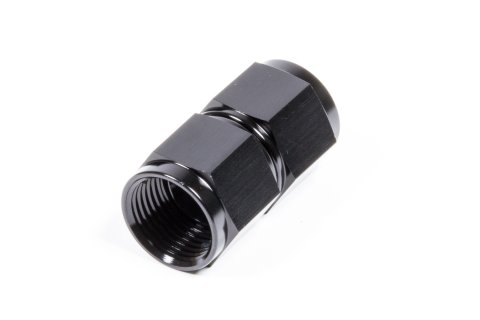 Fitting - Adapter - Straight - 8 AN Female to 8 AN Female Swivel - Aluminum - Black Anodized - Each