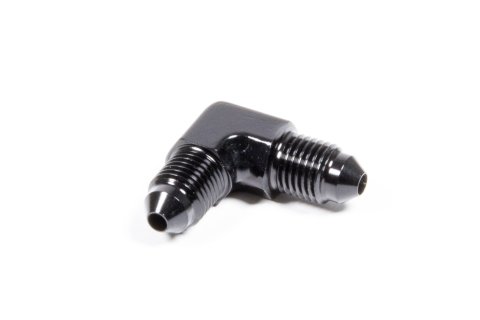Fitting - Adapter - 90 Degree - 3 AN Male to 3 AN Male - Aluminum - Black Anodized - Each