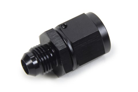 Fitting - Adapter - Straight - 8 AN Female Swivel to 6 AN Male - Aluminum - Black Anodized - Each