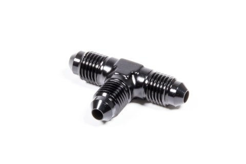 Fitting - Adapter Tee - 4 AN Male x 4 AN Male x 4 AN Male - Aluminum - Black Anodized - Each
