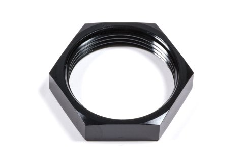 Bulkhead Fitting Nut - 20 AN - Aluminum - Black Anodized - Each